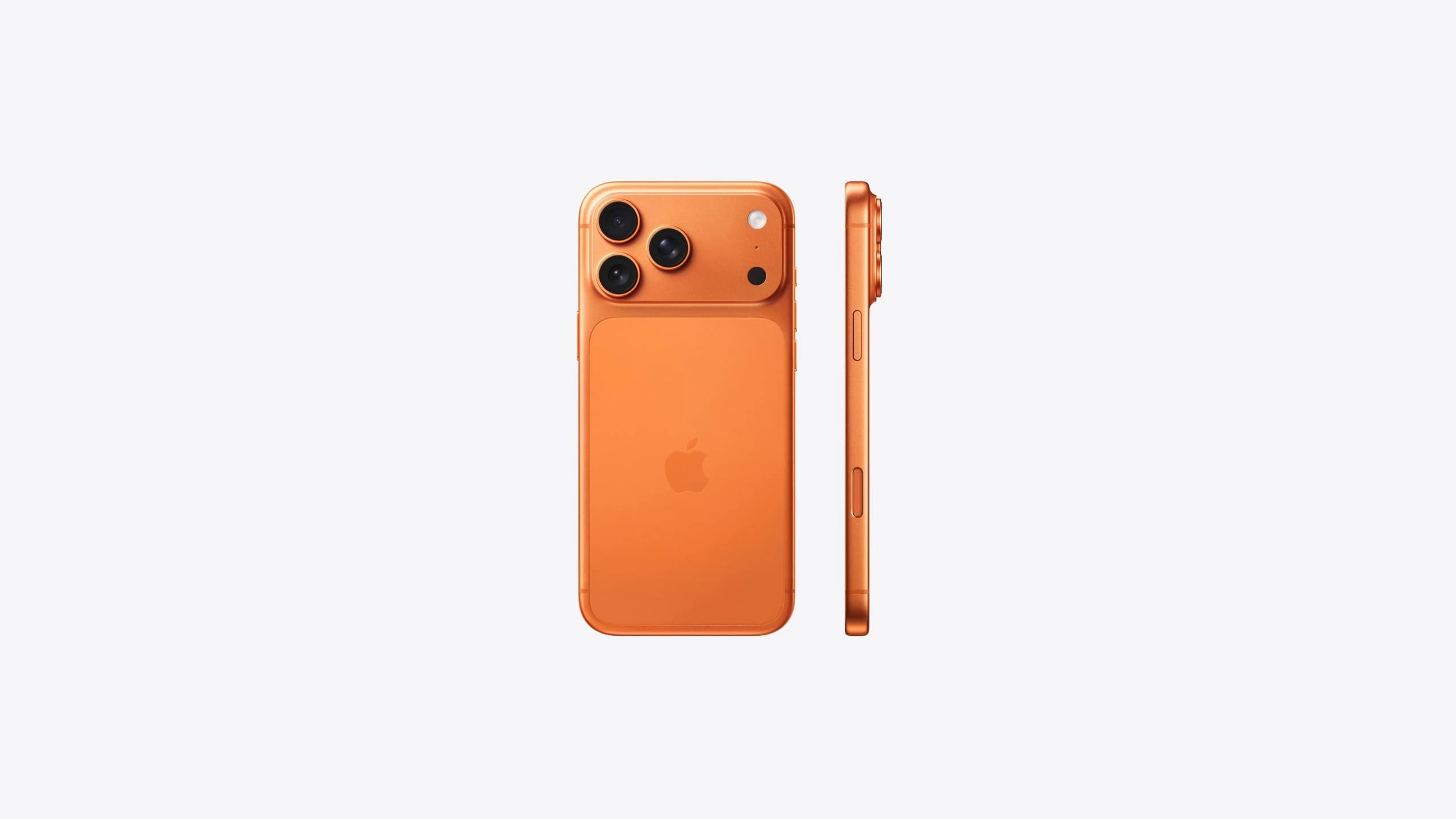 iPhone 17 Pro Max, Cosmic Orange, ракурс 2