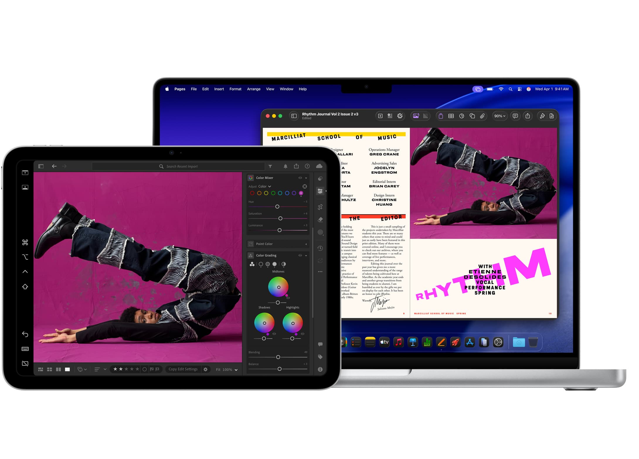 iPad и Mac в едином рабочем пространстве