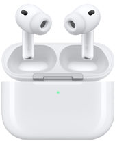 AirPods Pro 3 над зарядным футляром